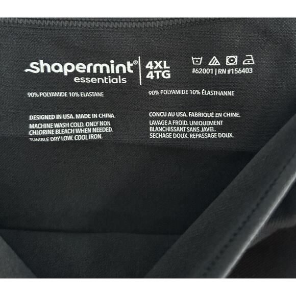 Shapermint Essentials All Day Every Day Scoop Neck Cami 4XL Black NEW 62001 - Picture 5 of 10